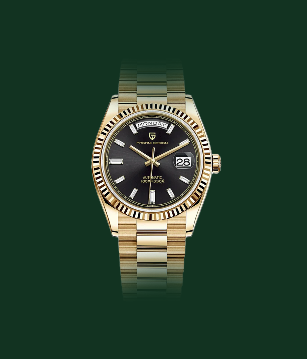 relogio-hazzari-de-luxo-automático-dolomitas-dourado-e-preto-old-money