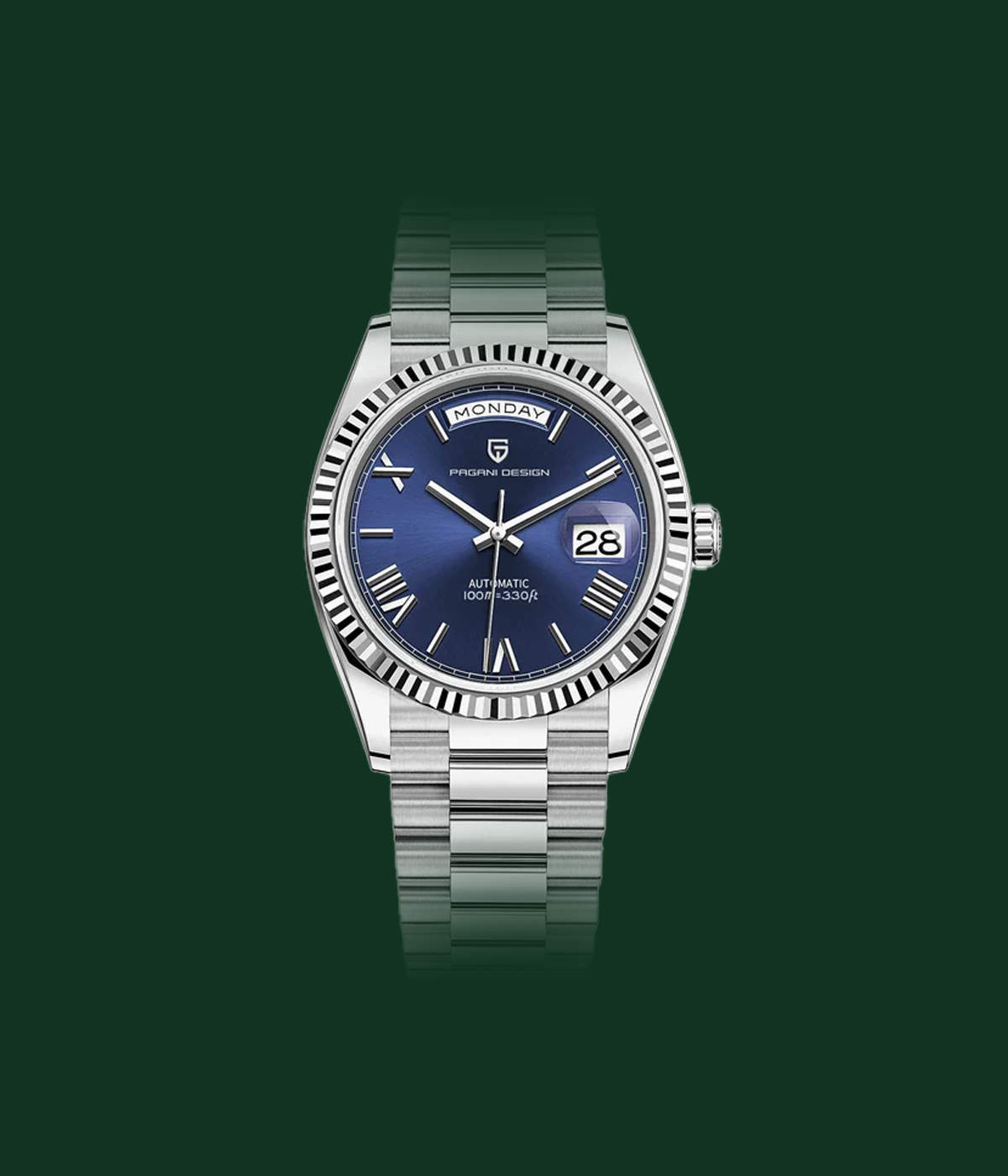 relogio-hazzari-de-luxo-automático-dolomitas-prata-azul-claro